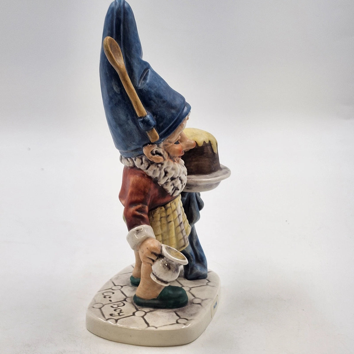 Goebel Co-Boy Plum Pastry Chef Gnome Figurine 8" Well 506 Ceramic W Germany