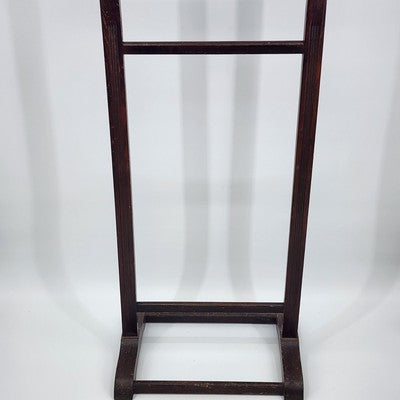 Wood Valet Butler Floor Standing Men's Clothes Suit Wardrobe Rack 45"h x 17"w