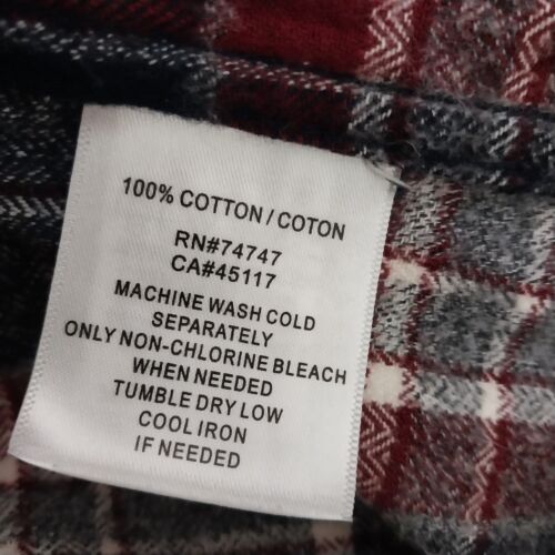 RedHead Blue and Gray Plaid Soft Flannel Size Small cheapest