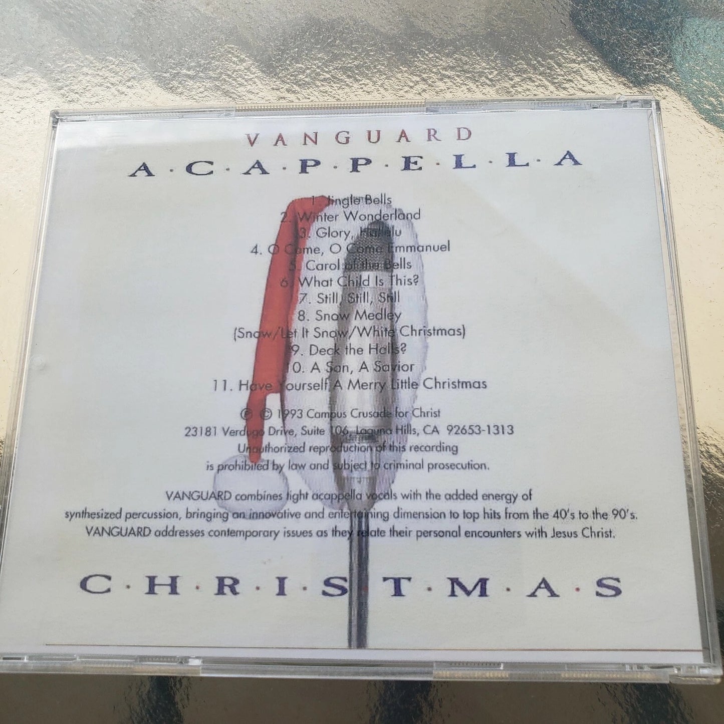 Acappella Christmas CD Campus Crusade for Christ Vanguard 11 Holiday Songs Vtg