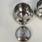 Oneida 18/8 Stainless Steel Creamer & Lidded Sugar Bowl Set Silver Japan MCM Vtg