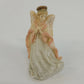 Praying Angel White Pink Resin Figurine Textured Halo 5" United Design Corp USA