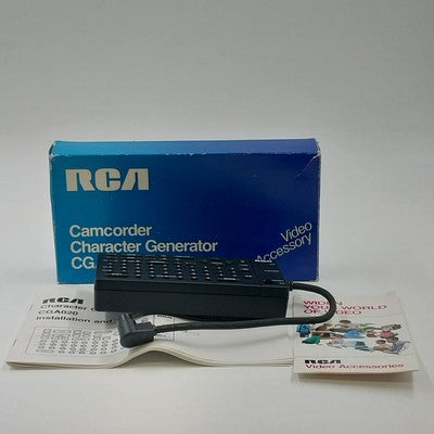 RCA CGA 020 Camcorder Video Title Generator for VHS Tapes w/ Box Tested