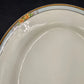 Nebraska Blue Oval Serving Platter 12" England Blue Rim Flower Accent J&G Meakin