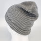 Ribbed Knitted Beanie Hat One Size Heather Gray Unisex 100% Acrylic Watch Cap