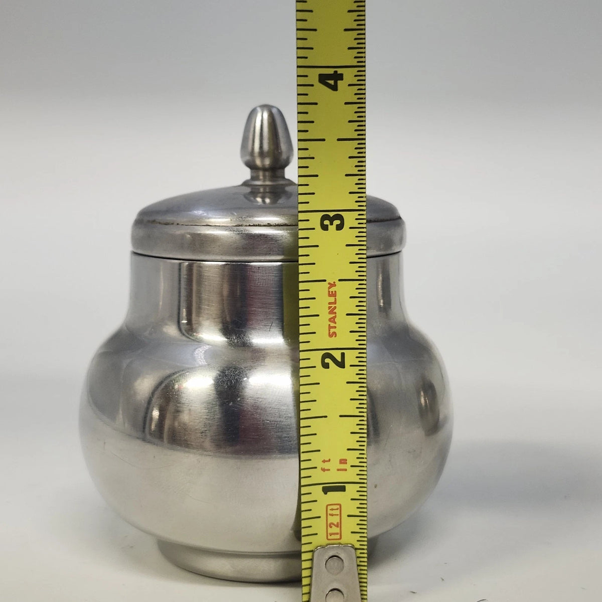Oneida 18/8 Stainless Steel Creamer & Lidded Sugar Bowl Set Silver Japan MCM Vtg