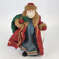 Clothtique Possible Dreams Santa Claus Paper Mache Outfit Green Bag of Toys 10"