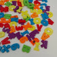 104 Magnetic Letters & Numbers Educational Learning Set w Storage Tub Multicolor