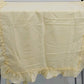 1 Pair Of Cafe Curtain Pale Yellow Ruffled Edge Machine Wash 70% Polyester China