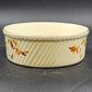 Autumn Leaf French Baker Bowl 3 Pint 7.75" Round Hall's Superior - Jewel Tea Vtg