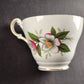 Regency Bone China Tea Cup Christmas Rose Pattern Gold Trim Made in England