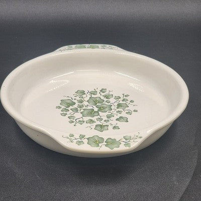 Corelle Coordinates Callaway Ivy 9" Deep Pie Plate Stoneware w/ Handles