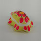 Mexican Folk Art Hand Painted Terracotta Clay Turtle Decor Figurines 4 Pc Vtg
