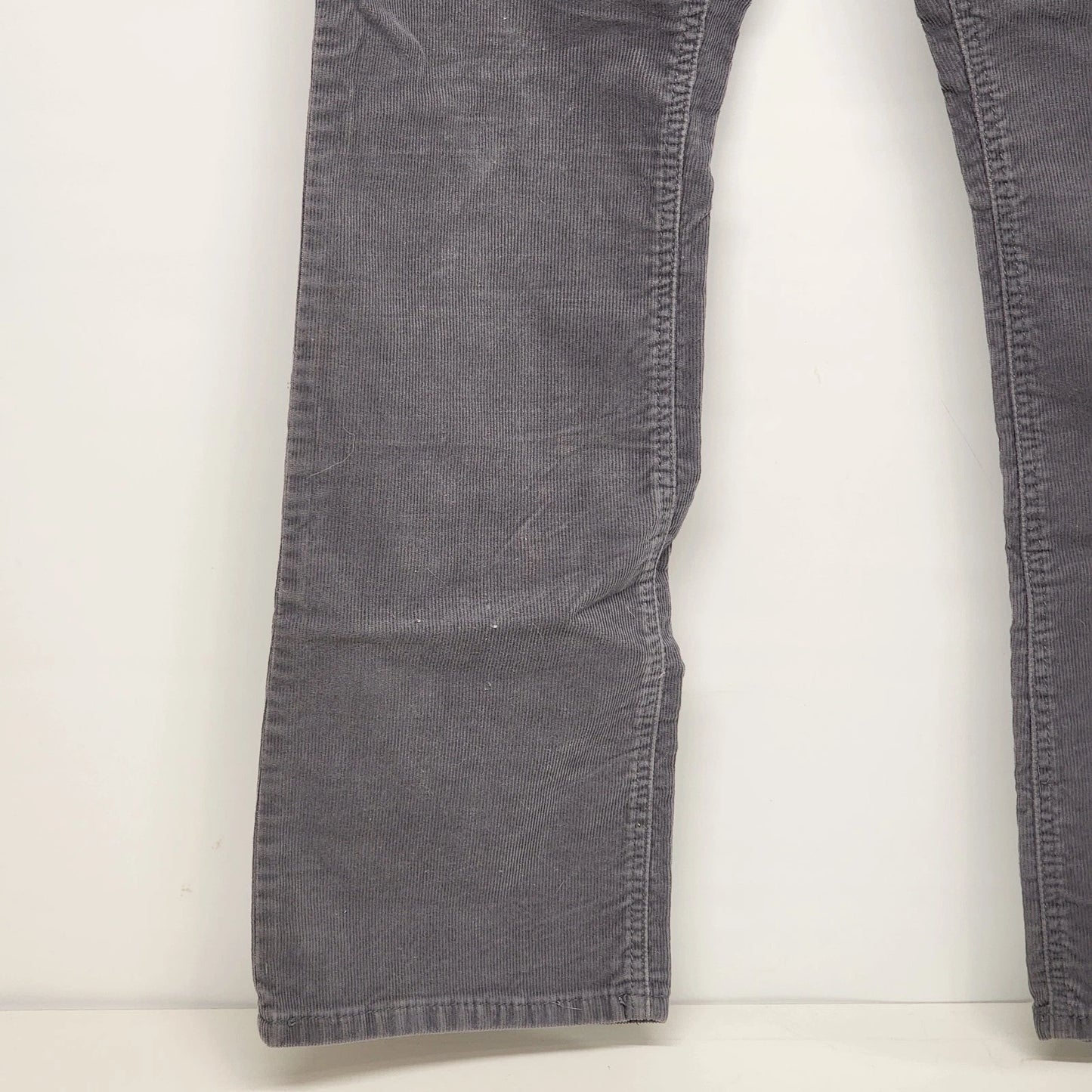 Relativity Grey Corduroy Bootcut Flare Pants Women Soft Stretch
