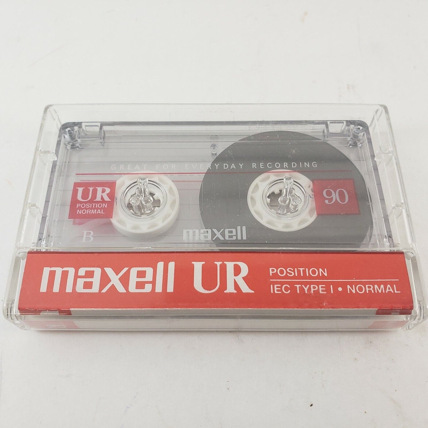 3 Sealed Maxell UR90 Tape Audio Cassette 90 Minute 135m Normal Bias + 1 Open