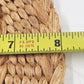Set 2 Vintage Raffia Woven Round Trivets 8" Boho Kitchen Hot Pads Rustic Decor