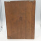 Wood Shadow Box Display Case Glass Door 14 Cubbies Wall Mount 16" Vintage