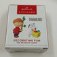 2 Hallmark Keepsake Peanuts Miniature Ornaments 2000's Decorating & Winter Fun
