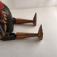 ROOSTER Large Carved Wooden Hand-Painted Hinged Joint Puppet 13" Seated 20" Long