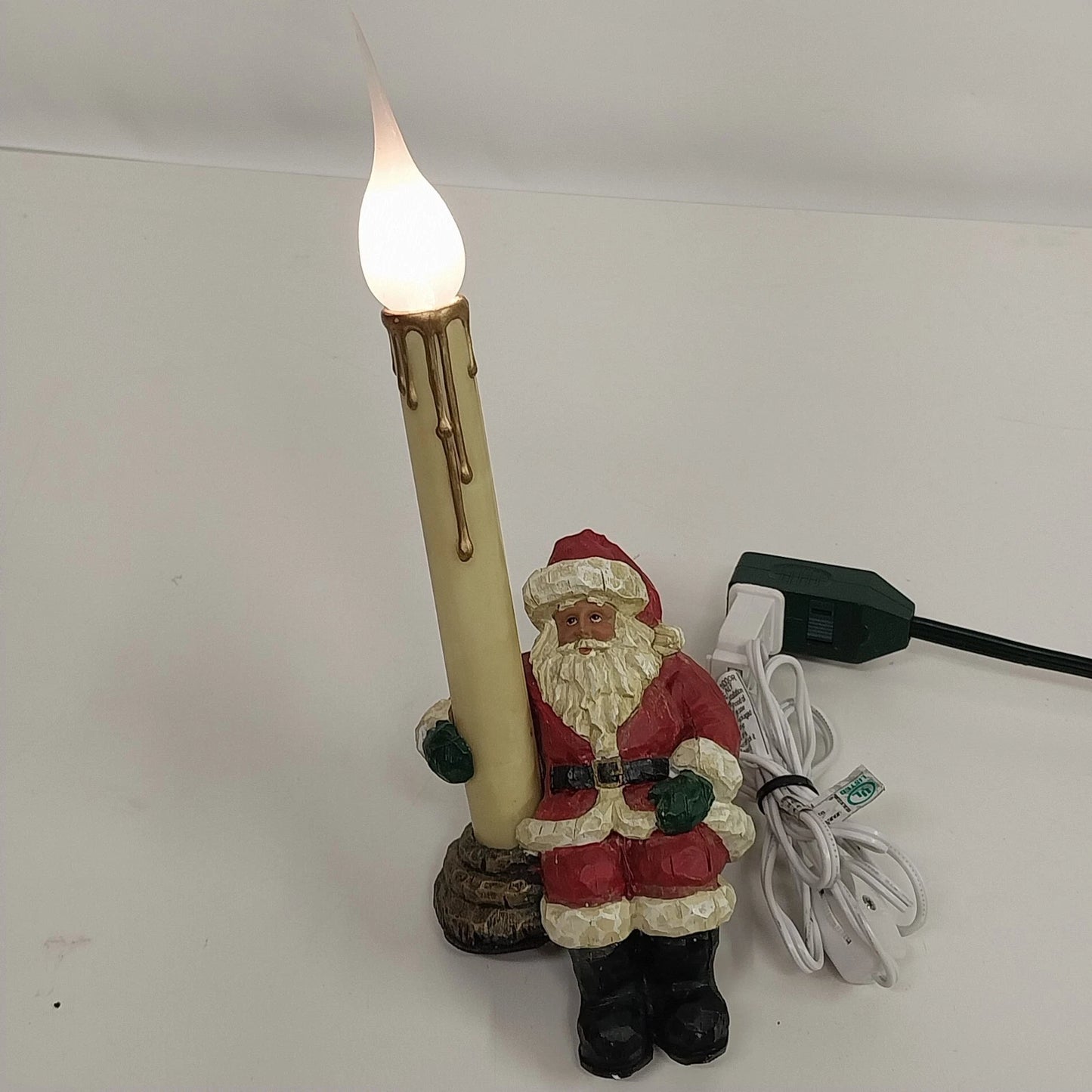 Designer's Choice Santa Shelf Sitter Electric Candle Light Plug In Christmas