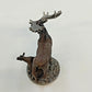 Heller Moose & Calf Pewter Statue Figurine 2" Wildlife Miniature 1983 Vintage
