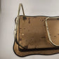 Metal Bed Lap TV Tray w Folding Legs Vintage Fruit Serving Apples Grapes Kitsch