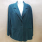Briggs Womens Blazer 12P Soft Blue Jacket Button Up Shoulder Pads Classic Canada
