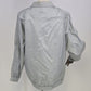 Haband Outwear Windbreaker Women's Silver Gray Metallic Crinkle Jacket Medium
