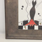 Heart People Stylized Illustration by Devon an Original Artwork Piece Framed
