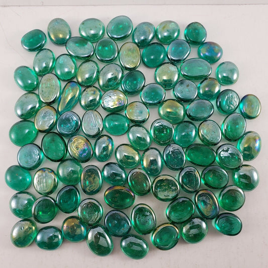 13oz 17-22mm Mosaic Glass Gems Flat Marble for Vase Fill Craft Aquarium Weddings