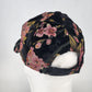 David and Young Baseball Cap Black Pink Floral Velour Soft Velvet Hat China