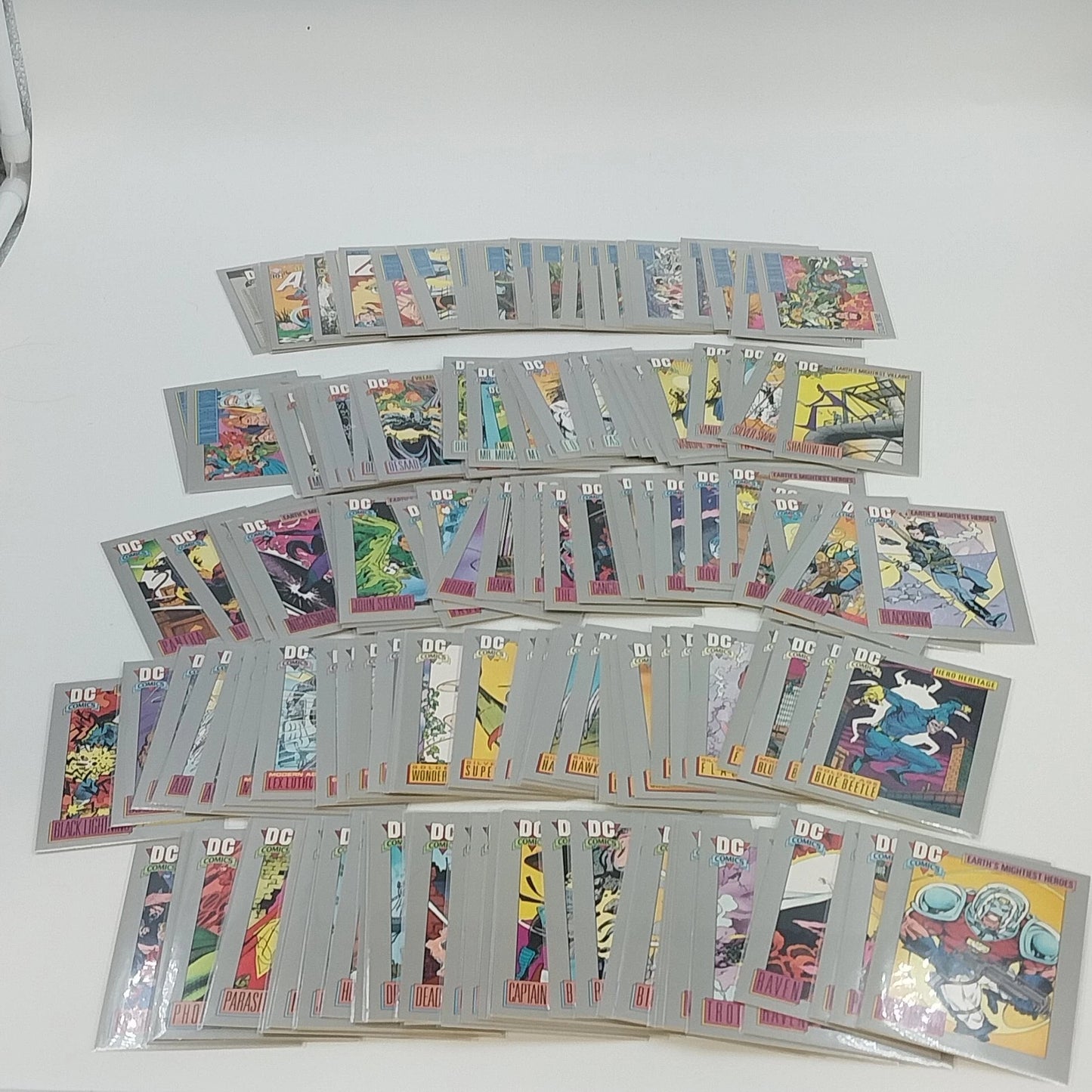 DC Comics Cosmic Cards Series 1 Lot 86 Sleeved Heroes Villains SkyBox Impel 1992