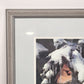 Russell Cobane Nature's Jewel Cardinal in Snow Art Print Framed 20" x 24" Signed