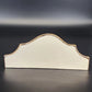 Cherub Ceramic Wall Shelves 2pc Set White Gold Trim Angel Display Decor