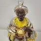 6 Pc Large Nativity Set Kurt S Adler Paper Mache Gold Silver Fur Trim Japan 13"h