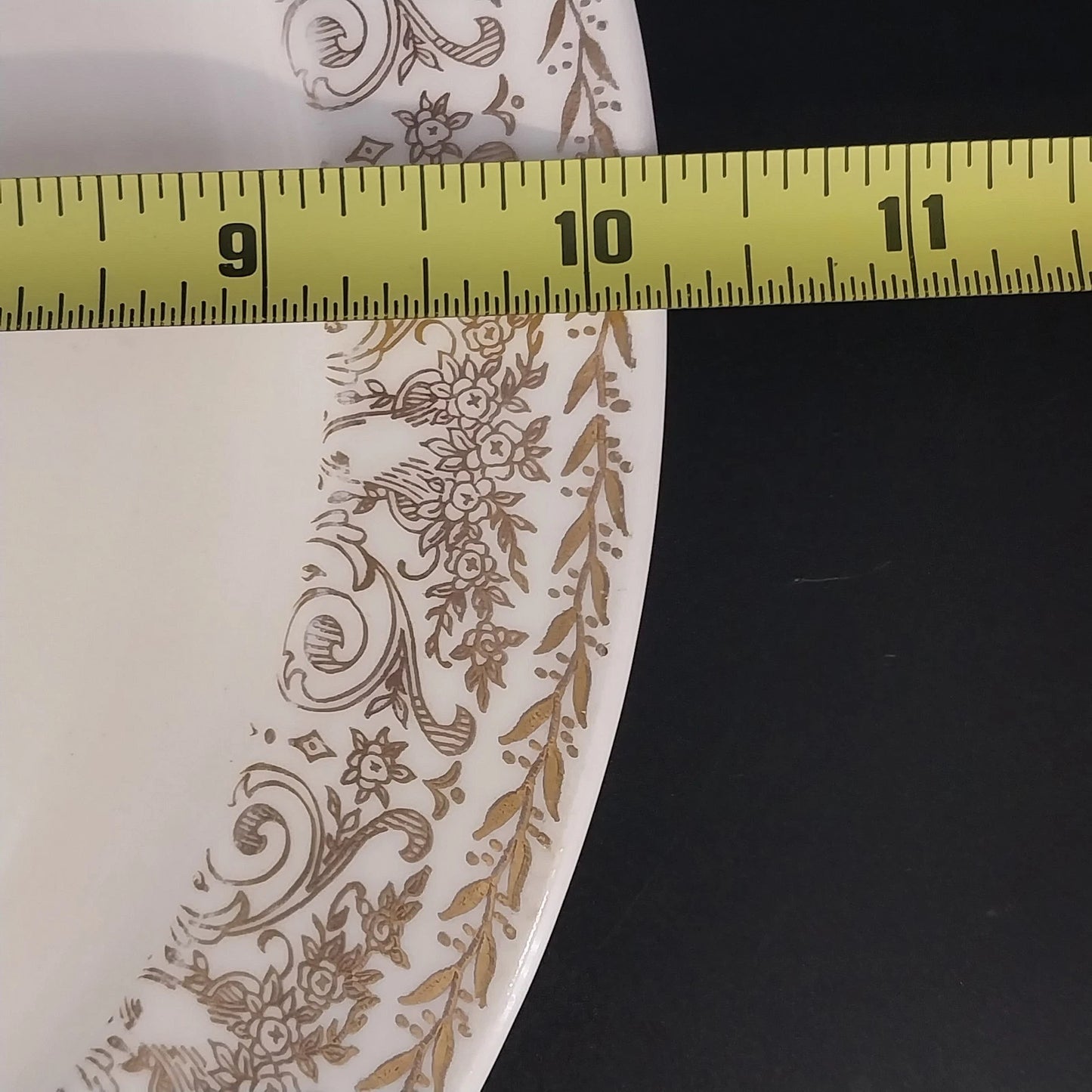 Cunningham & Pickett Springviolet 22K Gold Handled Cake Plate 10.3" Platter Ohio