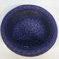Purple Straw Bowler Cloche Hat Women's One Size Rolled Brim Summer Sun Hat