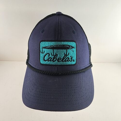 Baseball cap Cabela's Fishing Sporting Goods Cotton Black Mesh Adjustable One Sz