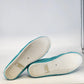 Aqua Light Blue Canvas Slip On Loafers Women 7.5 Casual