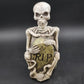 Halloween Resin Molded RIP Skeleton Grave Stone Serpent 13.5" Yard Decoration