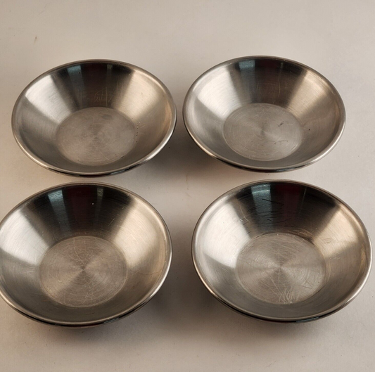 4 Condiment Sauce Cups Stainless Steel 1½ oz Restaurant Quality Commercial Grade