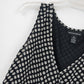 Spenser Jeremy Silk Polka Dot Wrap Front Blouse Womens M Sleeveless Ruffle Hem