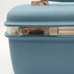 Samsonite Travel Makeup Train Case Blue Royal Traveller Montbello II Mirror Key