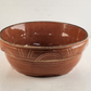 Watt Pottery Ovenware Brown Crock Bowl Heavy Rim USA 8½" Across x 3" H Vintage