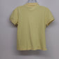 IZOD Women's Yellow Stretch Polo Shirt Large Cotton Blend Short Sleeve Classic