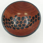 Hand Carved Natural Wooden Bowl 5.5" African Safari Animal Print Zebra Giraffe