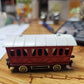 Majorette ECG Train Car Passenger Coach Red 1.87 Scale France 2.75" Vintage