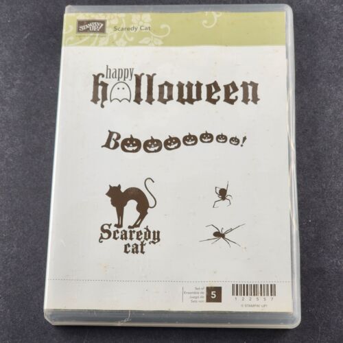 Stampin Up and Stampendous Halloween Unmounted Cling Stamps NOS Unopened