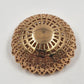 Round Crown Trifari Filagree Domed Gold Tone Pin Vintage Brooch Signed