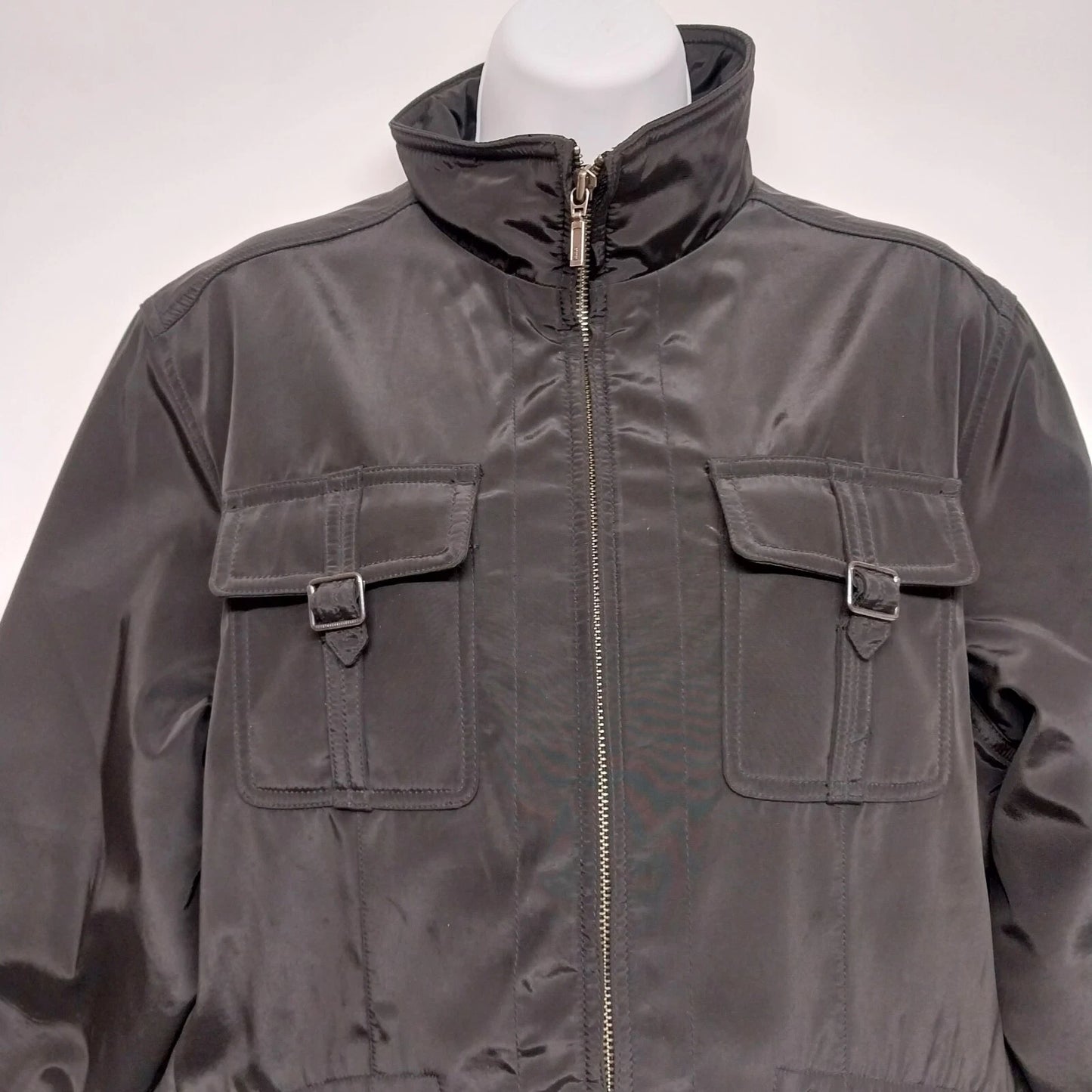 Eddie Bauer WeatherEdge Women’s Black Jacket Size XL Zip Front Waterproof China